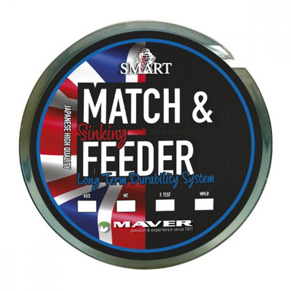 Maver Monofilament Match&Feeder Sinking 600m 0,235mm Monofile Hauptschnur