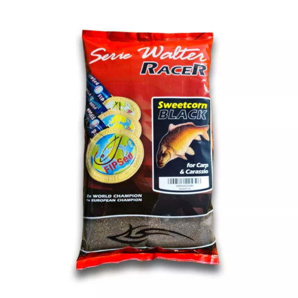 Serie Walter SW Racer Süßmais Karpfen Schwarz Lockfutter 1kg