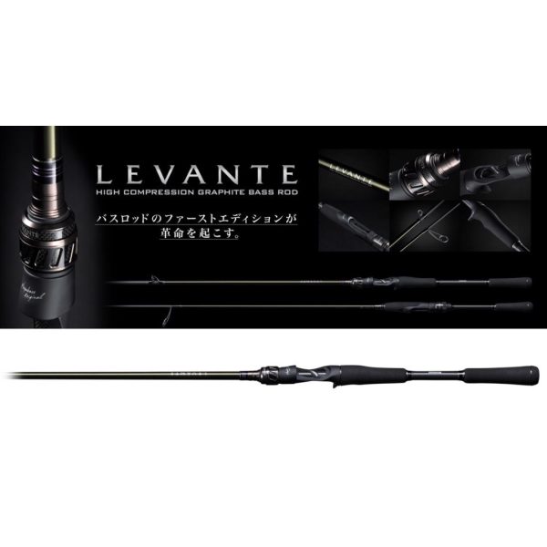Megabass Levante JP F4-72LV Baitcast 2P 219cm 7-28gr 2-teilige Casting Spinnrute