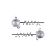 Fox Rage Mega Screws Bulk 25gr Schraub-Jigkopf 20 Stk.
