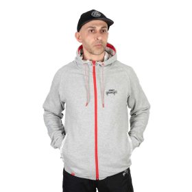   Fox Rage Voyager Zip Hoody Light Grey Reißverschluss-Kapuzenpullover L