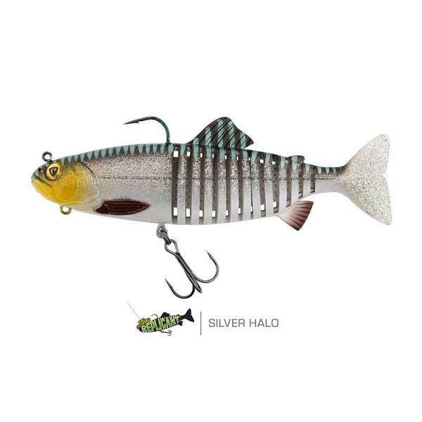 Fox Rage Jointed Replicant 18cm 80gr Silver Halo Gummifisch