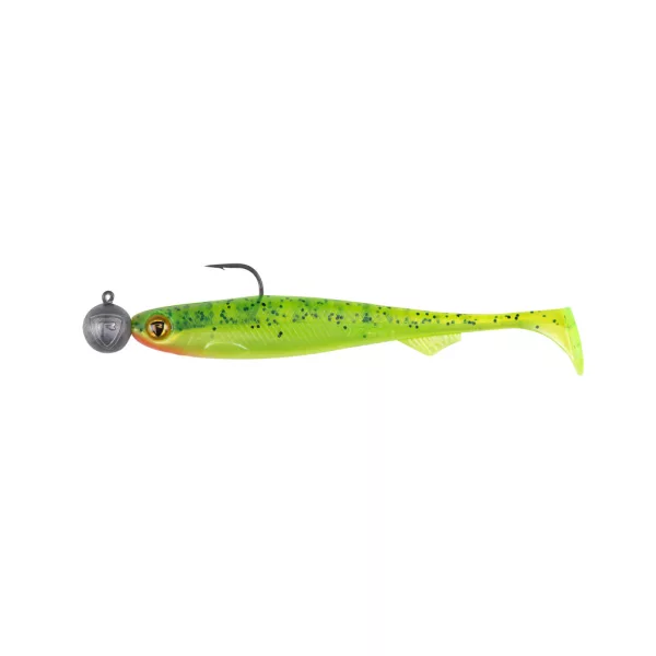 Fox Rage Bulk Loaded Slick Shads UV Lemon Tiger 9cm 2/0 10gr Plastik-Köder