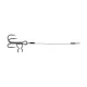 Fox Rage Strike Point Mittlerer Köder 12cm 40lb Größe 1 Stinger Rig 2Stk