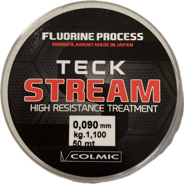Colmic Teck Stream 50m 0,090mm Monofile Vorfachschnur