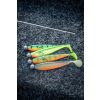 Fox Rage Bulk Loaded Zander Pro Shads UV Hot Olive 12cm 4/0 50gr Kunststoffköder
