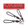 Sasame Black Nickel S Schnellverschluss mit Wirbel 5Stk