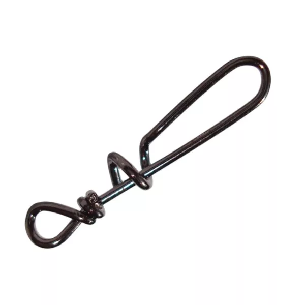 Sasame Black Nickel L Gedrehter Köderhalter Clip 8Stk