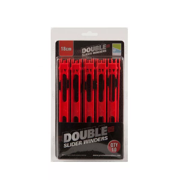 Preston Double Slider Winders Red Wickelbrett 18cm