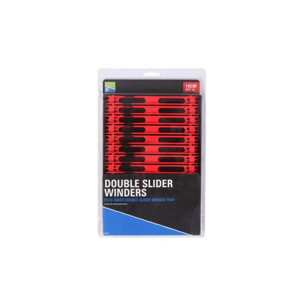 Preston Double Slider Winders In A Tray Wickelbrett 18cm