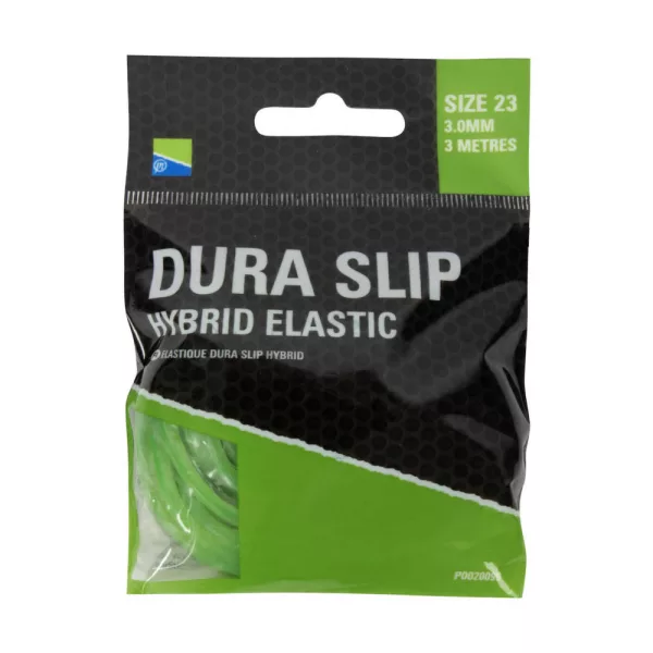 Preston Dura Slip Hybrid Elastic 23 Green Kopfruten-Hybridgummi 3,0mm