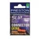 Preston Slip Carp Connector Extra Gelb Fluo Schnellverschluss