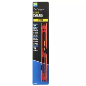 Preston 4x12 Edge Pole Rig Fertige Kopfrutenmontage