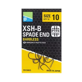 Preston XSHB Hooks Size 18 Spade End Brassenhaken