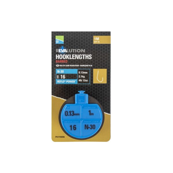Preston Revalution Hooklengths N30 Größe 14