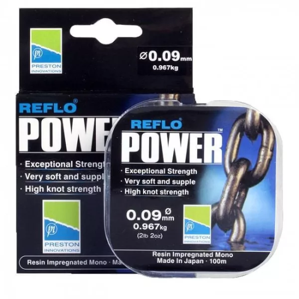 Preston Reflo Power 100m 0,26mm Vorfachschnur