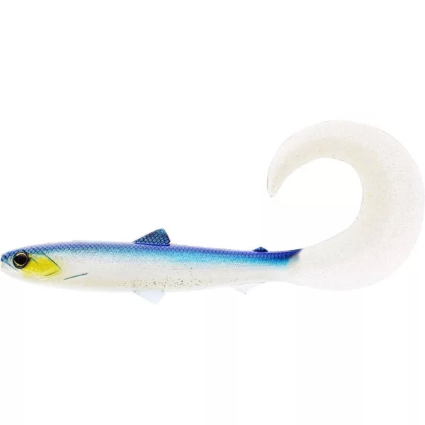 WESTIN BullTeez Curltail 10cm 6g Blue Headlight Schachtel m. 60 Stück Gummiköder