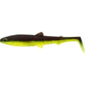   WESTIN BullTeez Shadtail 9,5cm 7g Black/Chartreuse Box w. Plastikköder