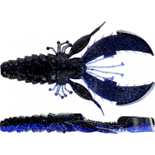 WESTIN CreCraw Creaturebait 8,5cm 7g Black/Blue 5 Stück Kunststoffköder