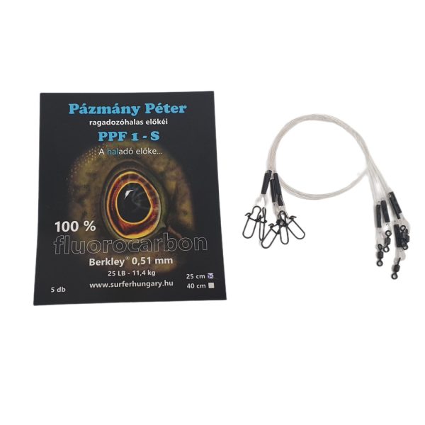 Pázmány Péter Berkley 100% Fluorocarbon Spinnvorfach 0,51mm 25cm