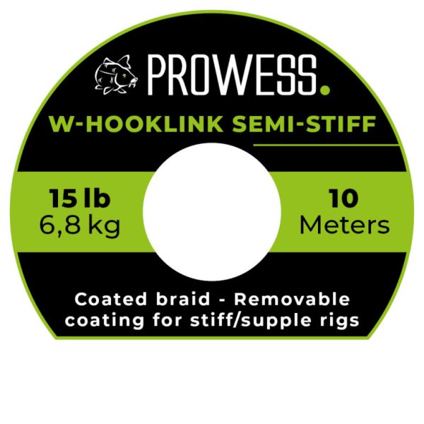 Prowess TRÉSSÉ W-HOOKLINK SEMI-STIFF geflochtenes Vorfach 0,35mm