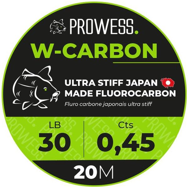 Prowess W-Carbon 20m 0,60mm Karpfenvorfach