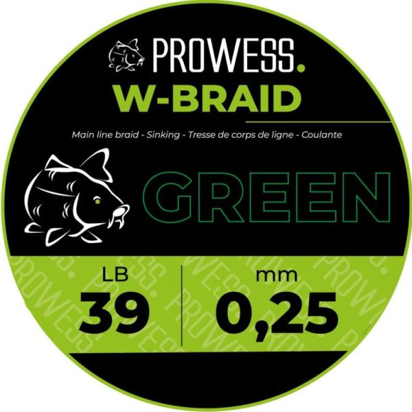 Prowess W-BRAID Geflochtene Hauptschnur 0,30mm