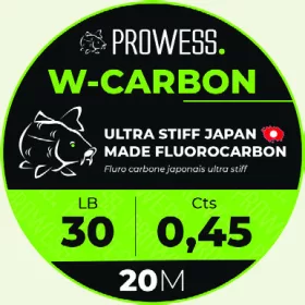   Prowess W-CARBON 0,50mm Fluorocarbon Schnur / Boili-Vorfachschnur