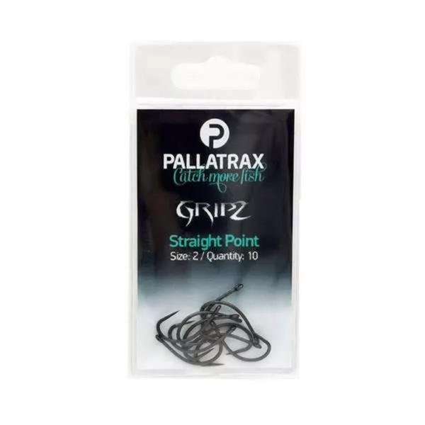 Pallatrax Gripz Straight Point 8 Öhr, Widerhakenloser Boilie-Haken 10 Stk.