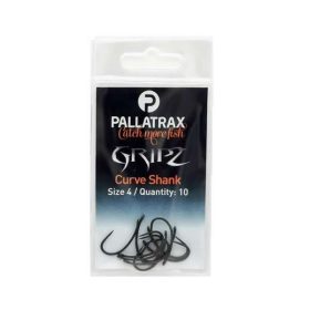   Pallatrax Gripz Curve Shank 6 Geöhrter, Widerhakenloser Karpfenhaken 10 St.
