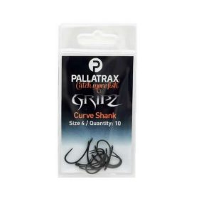   Pallatrax Gripz Curve Shank 8 Geöhrter, Widerhakenloser Karpfenhaken 10 St.