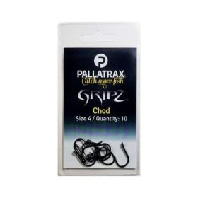   Pallatrax Gripz Chod Hooks 6 Öhr, Widerhakenloser Karpfenhaken 10Stk