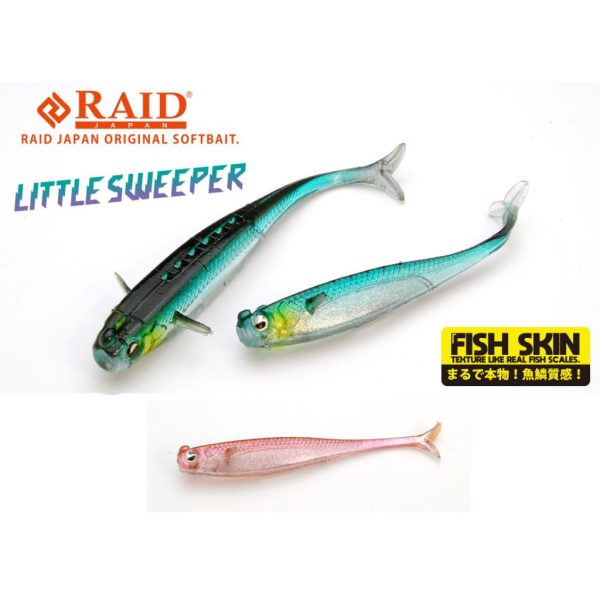 Raid Little Sweeper Fish Skin 7,6cm 080 Clear Wakasagi Gummifisch 7 Stk.