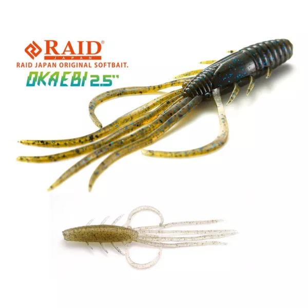 Raid Oka Ebi 6,3cm 040 Ghost Shrimp Plastikköder 8Stk