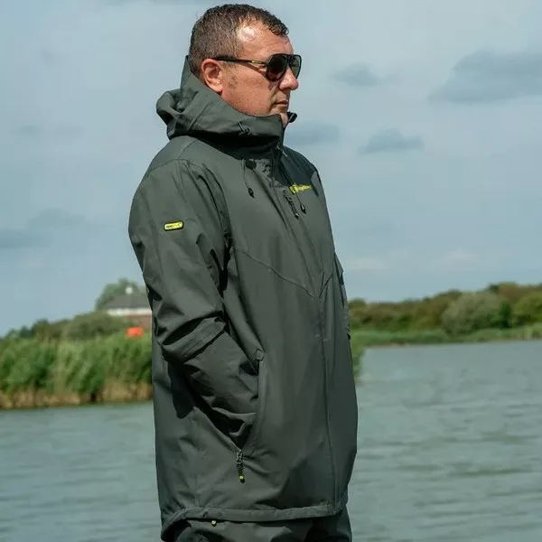Ridgemonkey Apearel Thermapro Waterproof Shell Coat Green Regenjacke 3XL