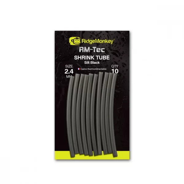 Ridgemonkey Connexion Shrink Tube Schrumpfschlauch Silt Black 2.4Mm 10Stk - Schrumpfschlauch