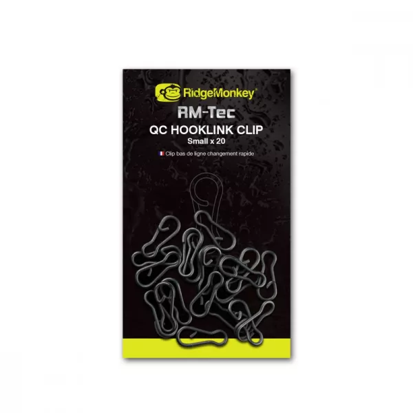 Ridgemonkey Rm-Tec Quick Change Hooklink Clip Klammer 20Stk