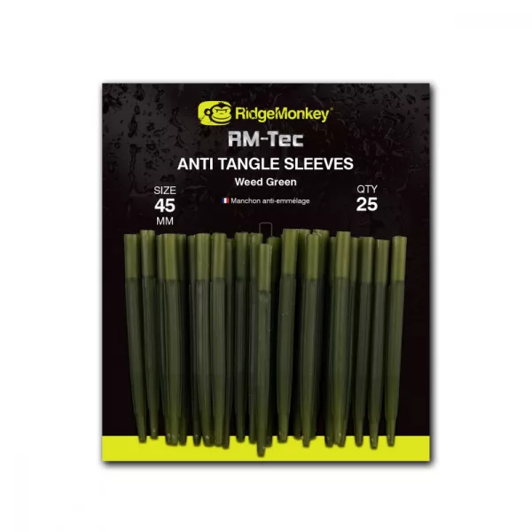 Ridgemonkey Rm-Tec Anti-Tangle Weed Green Long Anti-Tangle Gummihülse