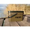 ROK 10 Liter Eckiger Ködereimer Set mit Einsatz und Deckel Grün
