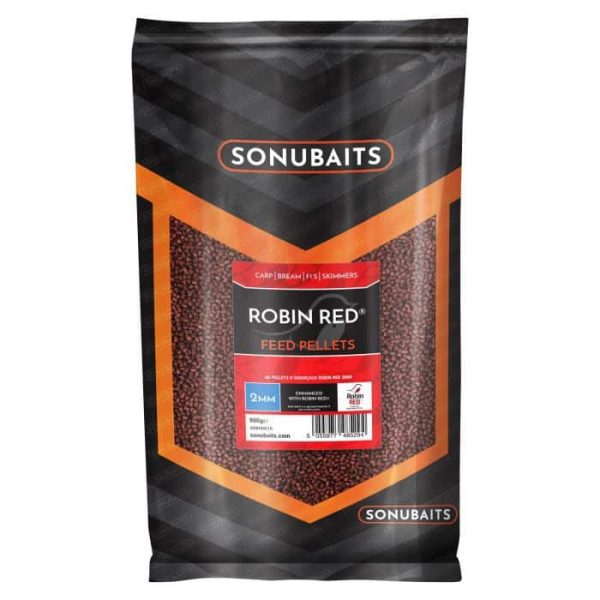 Sonubaits Robin Red Feed Pellet - 2mm (S0800015) aromatisiertes Futterpellet