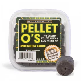   Sonubaits Pellet Os 8mm - Cheesy Garlic (S0810004) gebohrtes Hakenpellet