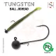 Sakura - TUNGSTEN BALL JIGHEAD 1/16 - 1,8G / Haken #1 x 3Stk (Farbe Schwarz) - Jigkopf