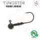 Sakura - TUNGSTEN ROUND JIGHEAD 1/16 - 1,8G / Hook #1/0 x 3pcs (Naturfarbe) - JIG Kopf