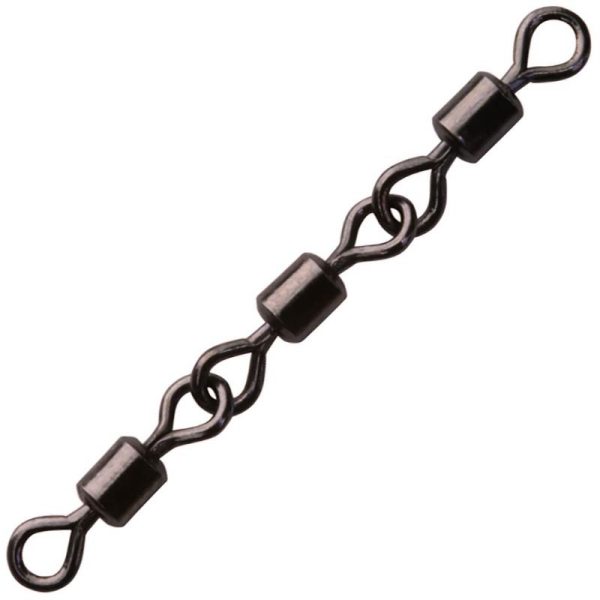 Sakura 3 Joint Rolling Swivel Schwarz 8 Dreifachwirbel 5 Stk.