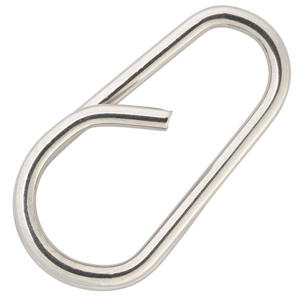 Sakura Split Snap Nickel 10mm Karabiner 10 Stück