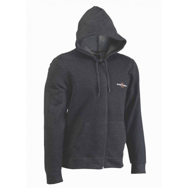 Sakura - HOODIE ZIP LOGO GREY M - Oberbekleidung - Kapuzenpullover