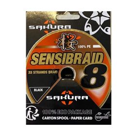   Sakura Sensibraid X4 Grün 0,12mm 300m Geflochtene Hauptschnur