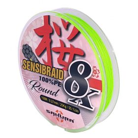  Sakura Sensibraid 8 geflochtene Schnur - CHART 150 M - 0.20 mm / 19Kg / 41.8Lbs
