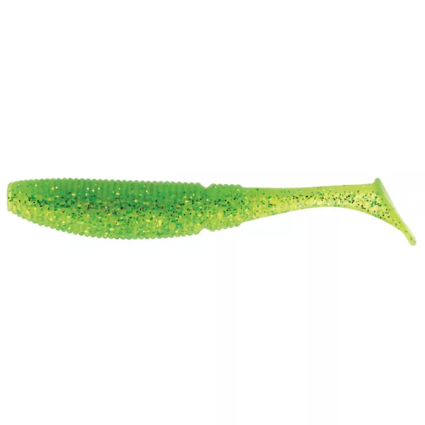 Sakura - SLIT SHAD EVO 150 - 6 - 150MM - 055 (GHOST LIME CHART) - Gummiköder