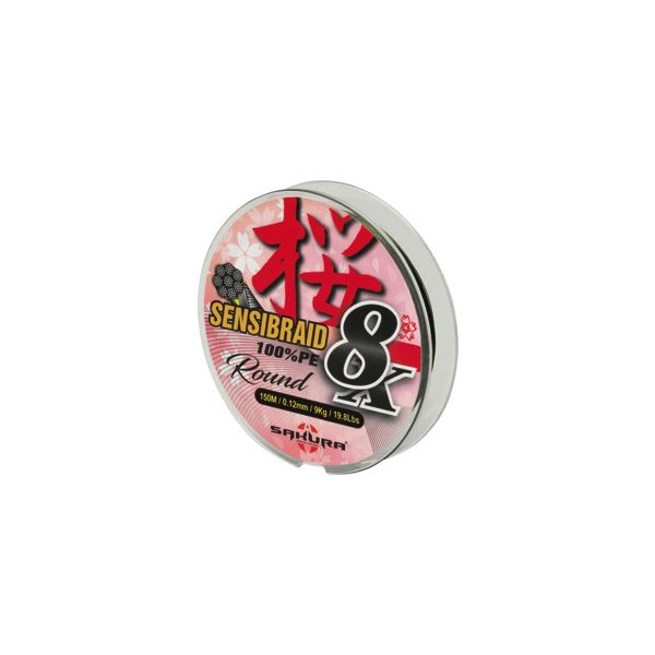 Sakura Sensibraid 8 geflochtene Schnur - MULTICOLOR 300 M - 0.18 mm / 35Lbs